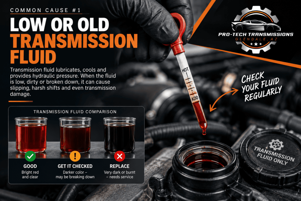 old transmission fluid