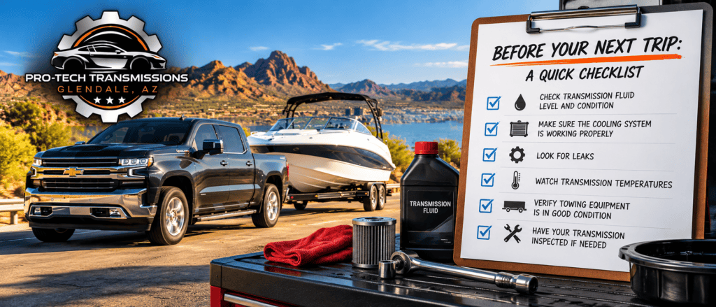 transmission checklist before a road trip